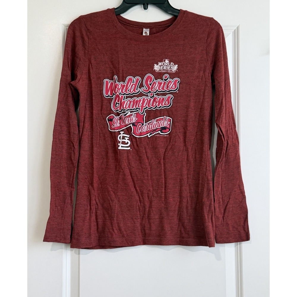 St. Louis Cardinals 2011 World Series Champions Women's Long Sleeve T-shirt L